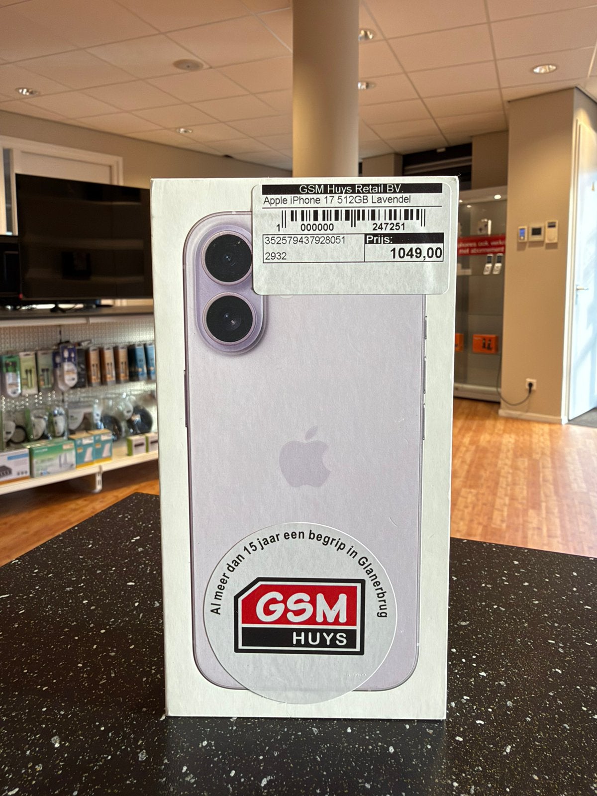 Open box deal! Apple iPhone 17 512GB Lavendel, 512 GB, Paars, Nieuw, Ophalen of Verzenden