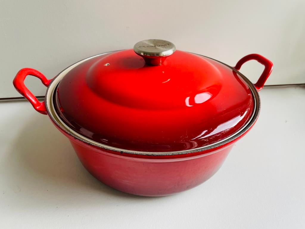 Le Creuset gietijzeren braadpan, Ophalen of Verzenden, Gebruikt, Gietijzer, Koekenpan of Braadpan