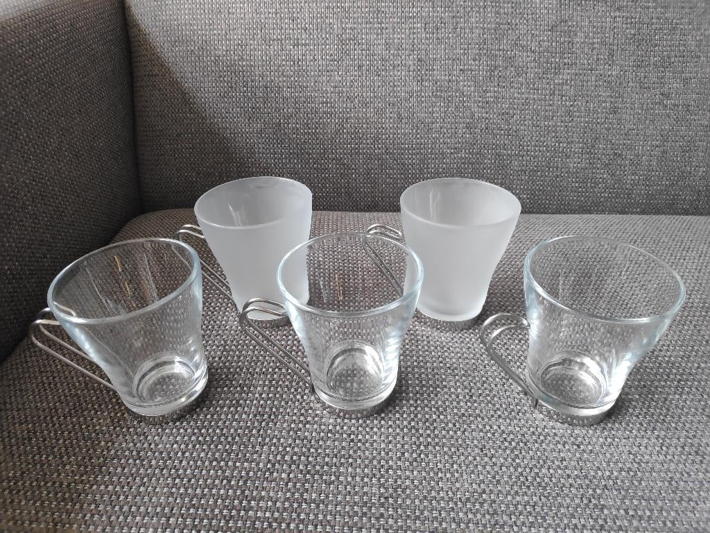 Theeglazen Vitrosax 5 stuks, Glas of Glazen, Ophalen of Verzenden, Overige stijlen, Glas
