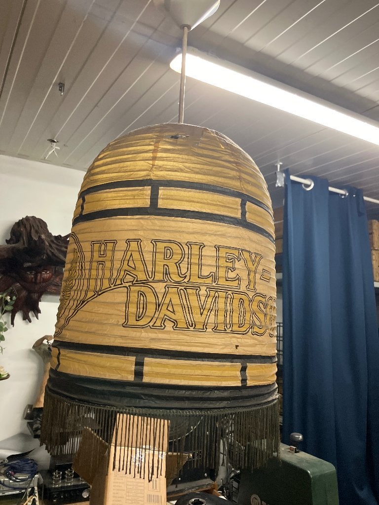 Antieke dealer lamp Harley Davidson, Huis en Inrichting, Ophalen