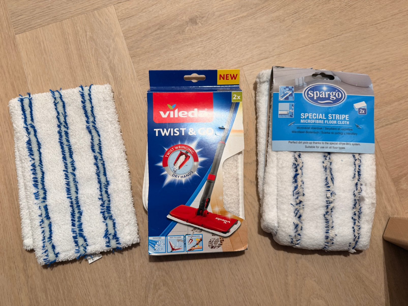 Dweil doelen Vileda Twist & Go nieuw spargo microfiber, Huis en Inrichting, Ophalen of Verzenden, Mop of Dweil