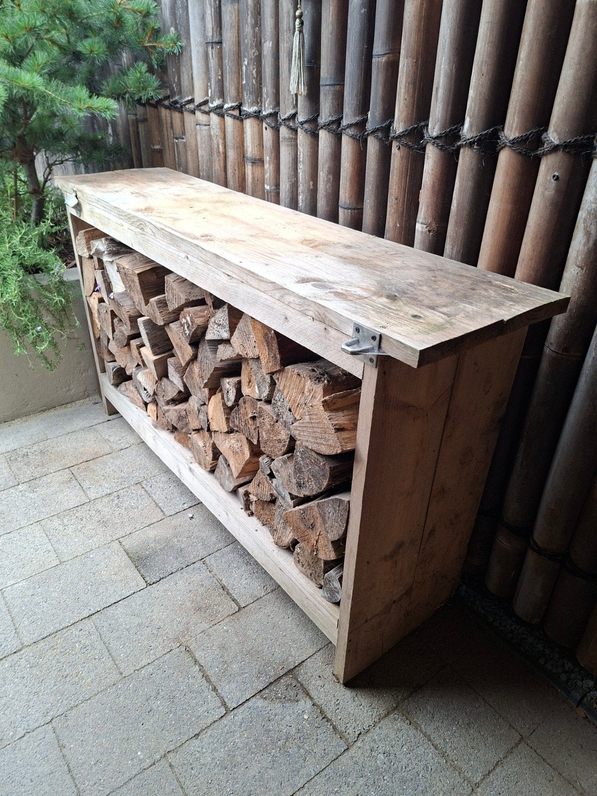 Buitenmeubel incl gratis openhaard hout, Minder dan 3 m³, Ophalen of Verzenden, Overige houtsoorten, Blokken