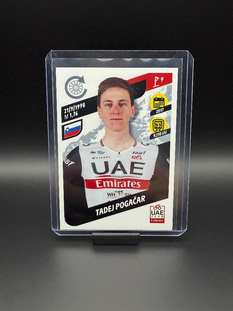 Tadej Pogacar Panini Tour de France 2023 Sticker UAE, Verzenden, Zo goed als nieuw, Overige sporten, Poster, Plaatje of Sticker