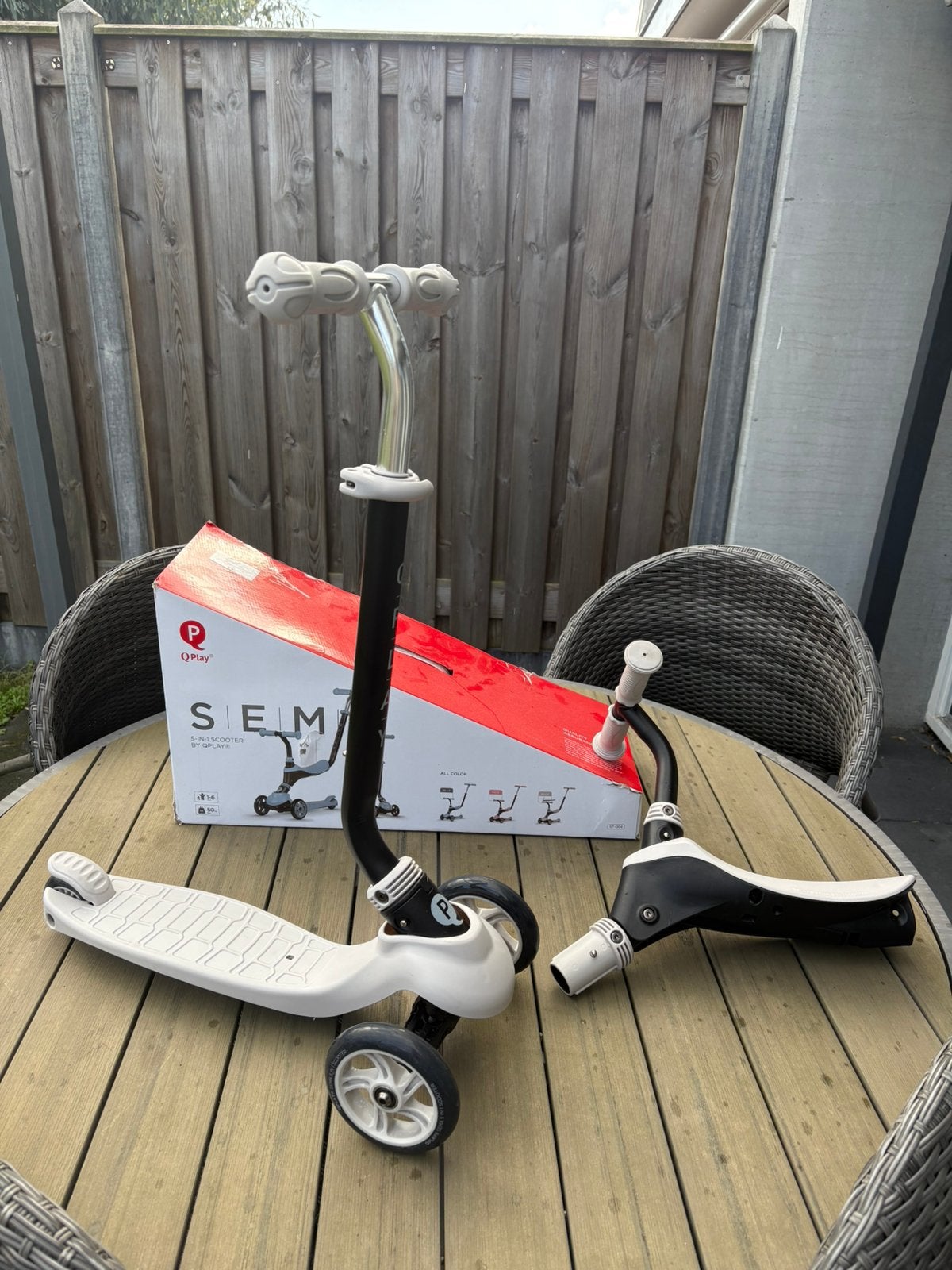 Qplay Sema Pro 5-in-1 scoot & ride kinderstep, Kinderen en Baby's, Ophalen, Zo goed als nieuw, Loopfiets