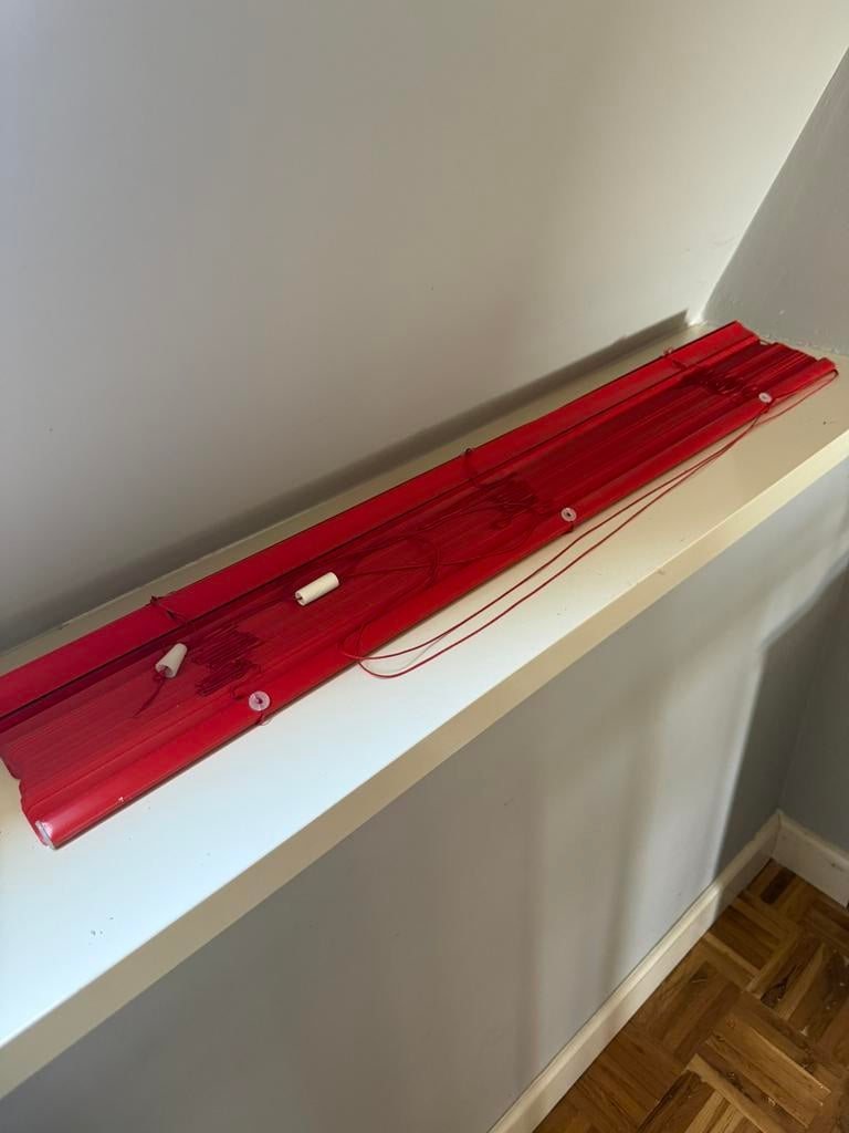 Jaloezieën rood, Ophalen of Verzenden, Gebruikt