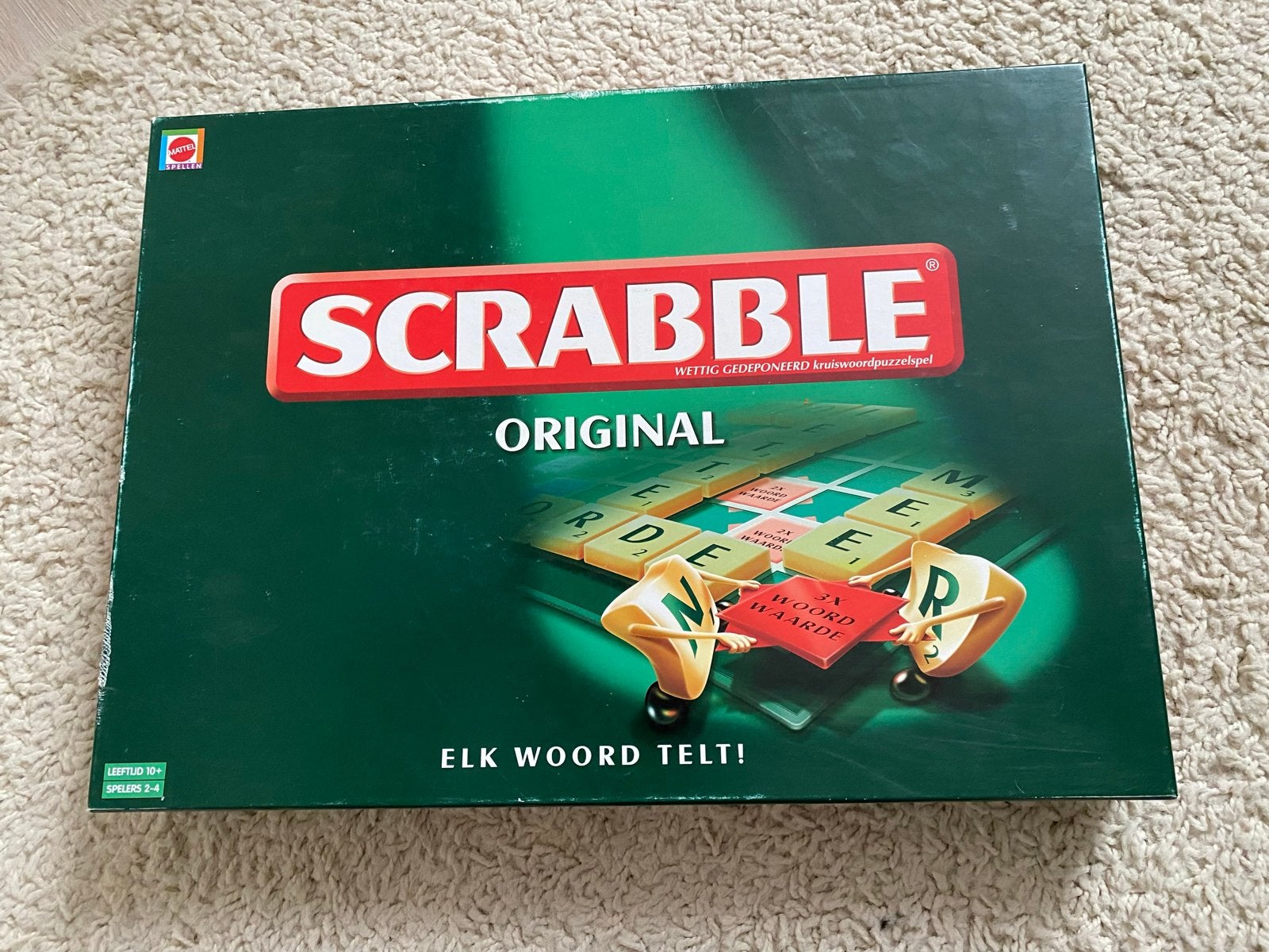 Scrabble Original - Compleet en Netjes Gezelschapsspel, Drie of vier spelers, Ophalen of Verzenden, Zo goed als nieuw