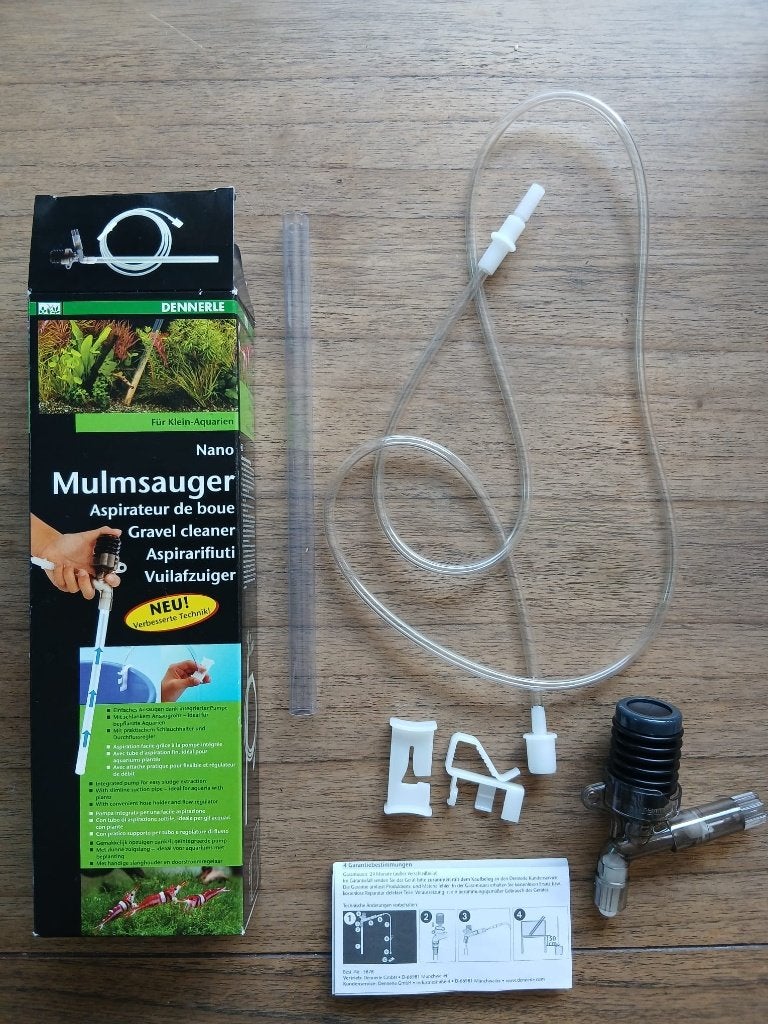 Dennerle Nano aquarium bodemreiniger/stofzuiger nieuw, Verzenden, Nieuw, Leeg aquarium, Dennerle