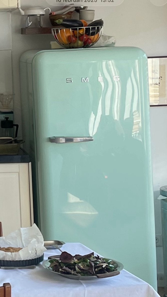 SMEG watergroen met vriesvak, Ophalen, 200 liter of meer, 160 cm of meer, Zo goed als nieuw