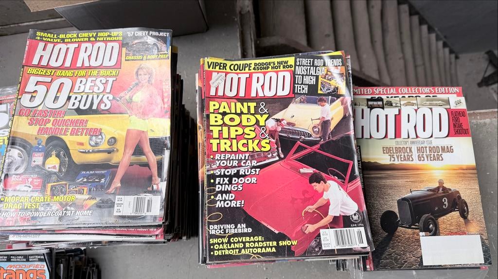200+ Hot Rod magazines (1996-2018), incl. complete jaargange, Boeken, Ophalen, Zo goed als nieuw, Overige typen