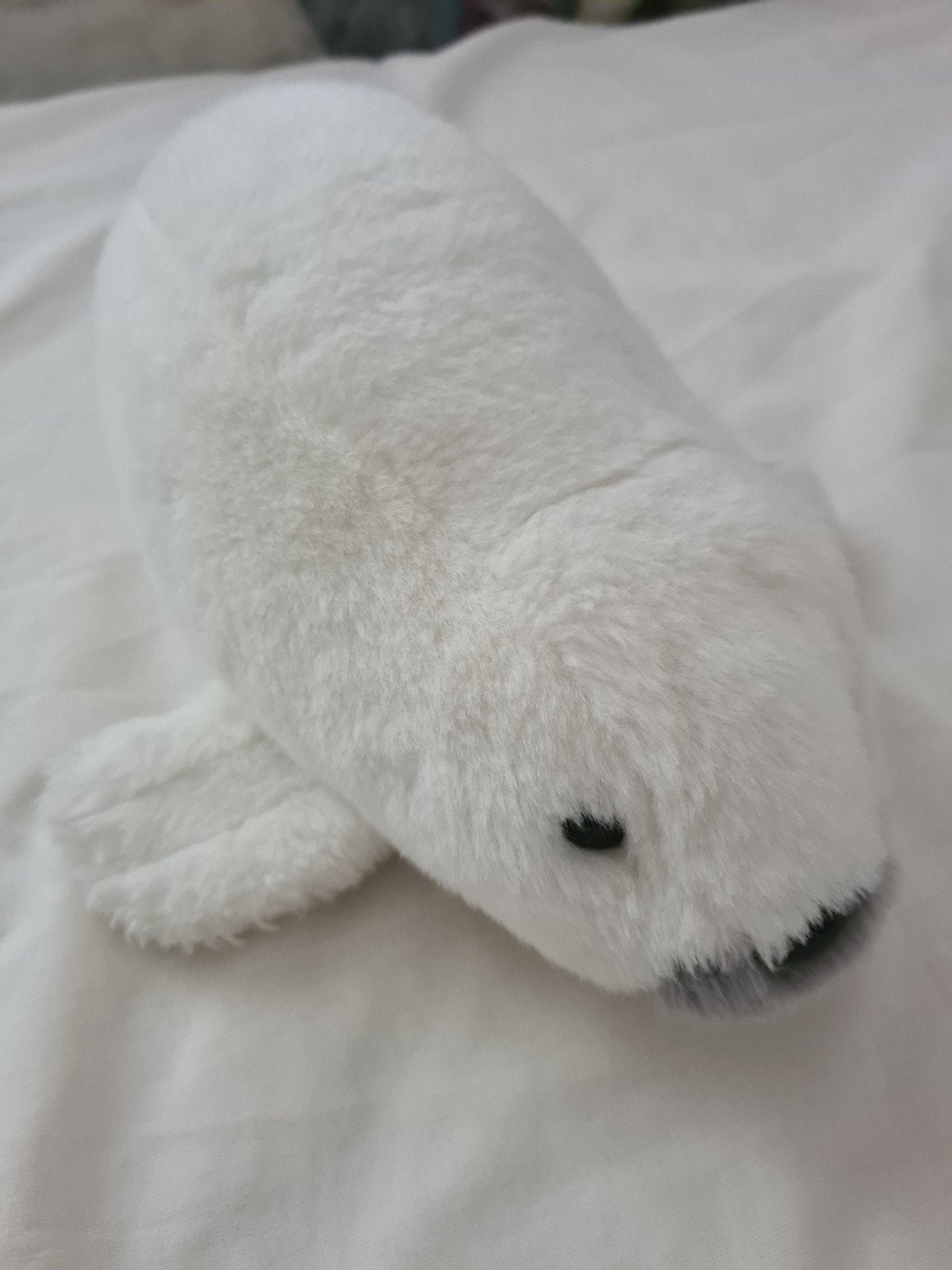 Schattige witte zeehond knuffel, Kinderen en Baby's, Overige merken, Overige karakters, Overige typen, Ophalen of Verzenden
