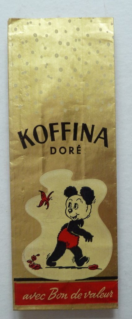 Panda Koffina Doré Goud zakje avec Bon de valeur, Ophalen of Verzenden, Zo goed als nieuw, Reclamebord