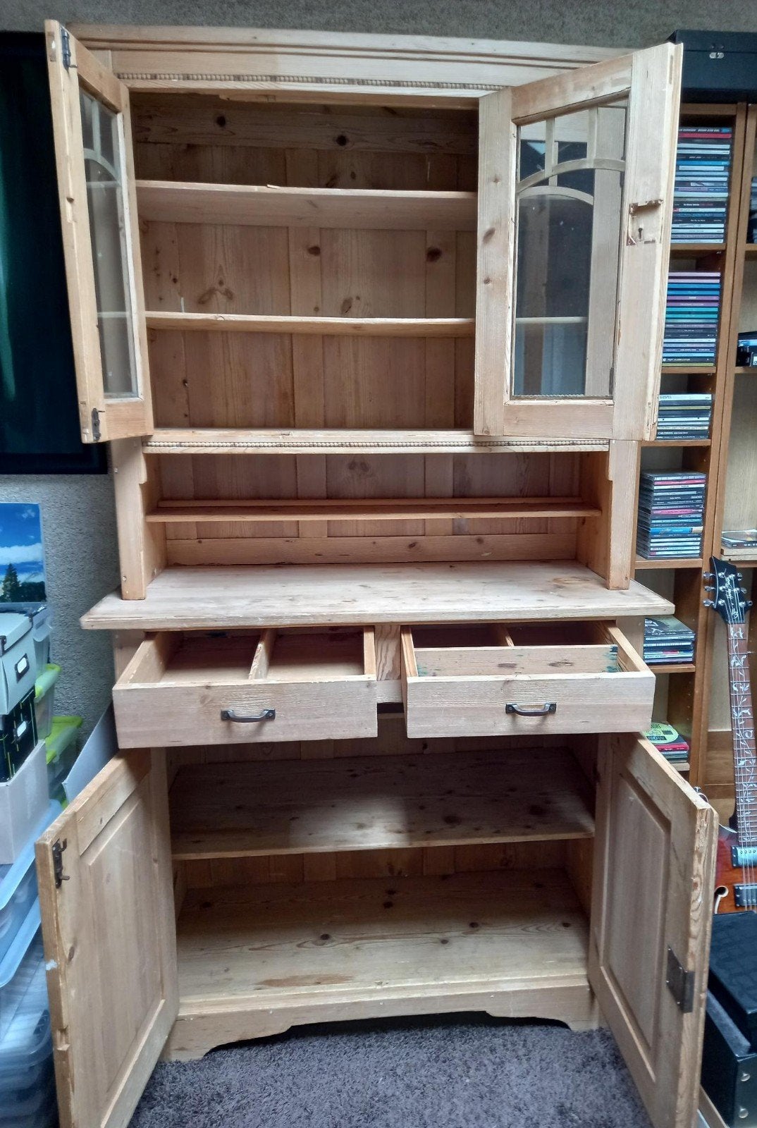 Oude grenen kast - 198x110x50 cm, Ophalen of Verzenden