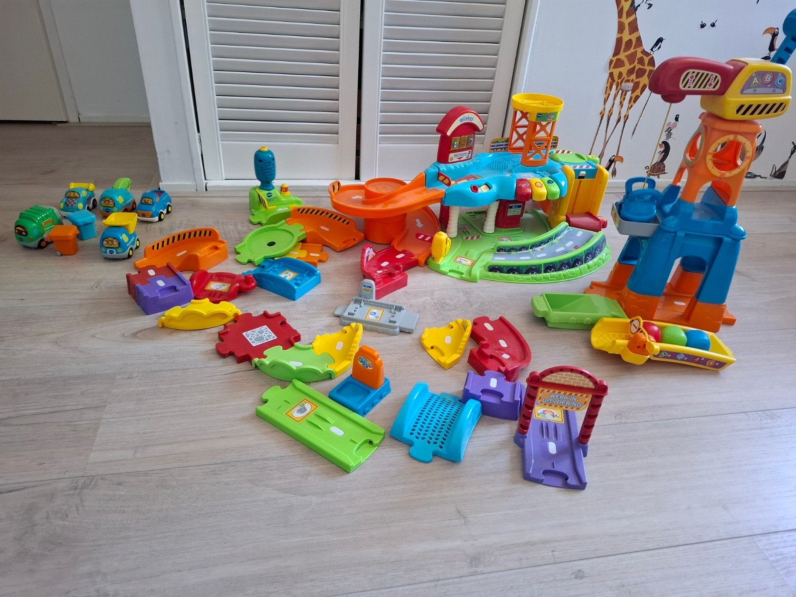VTech Toet Toet Auto's Garage en Kraan Speelset, Ophalen, Gebruikt, Auto, Met licht