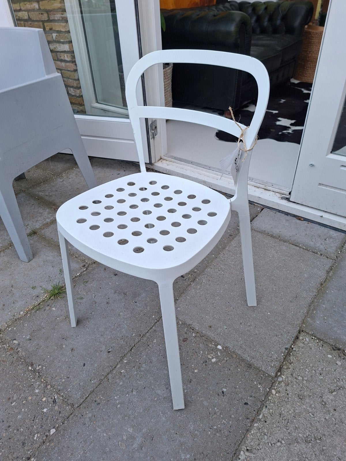 Witte stoel, Ophalen of Verzenden, Metaal