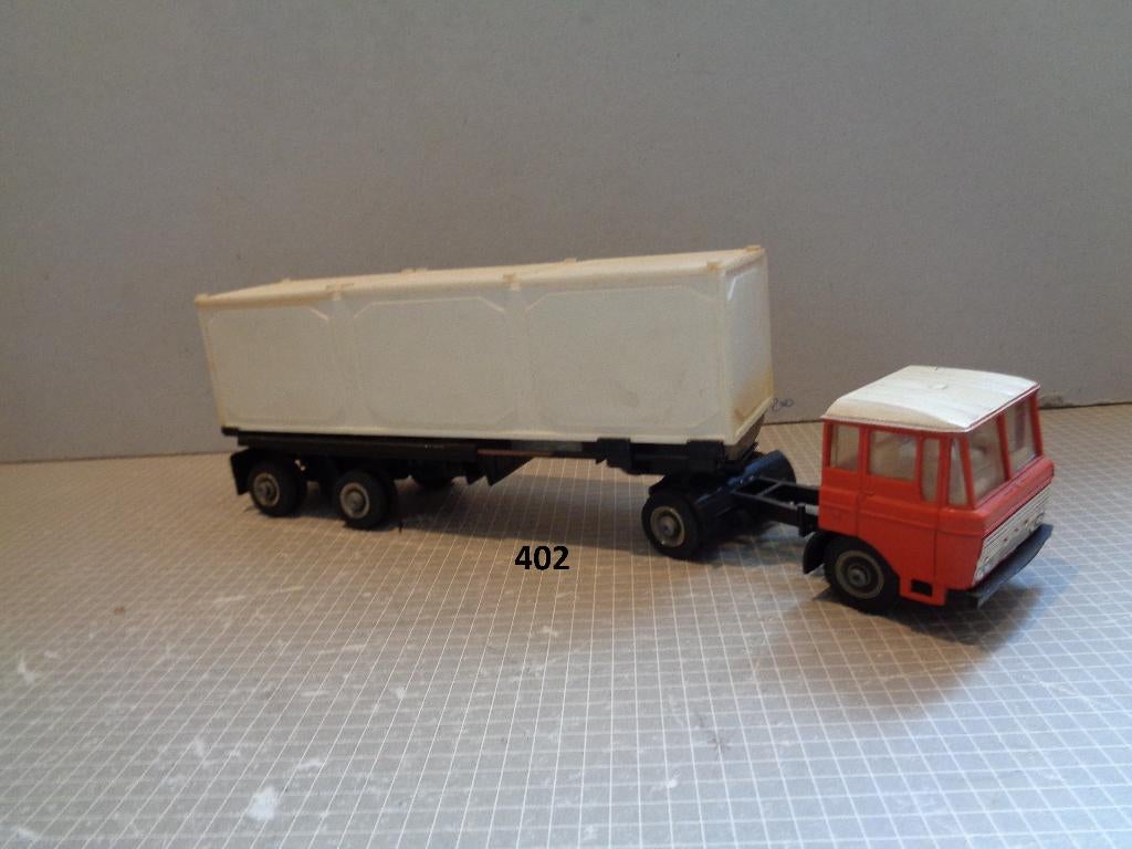 lion daf 2600 met container oplegger, Verzenden, Zo goed als nieuw, Bus of Vrachtwagen, Lion Toys