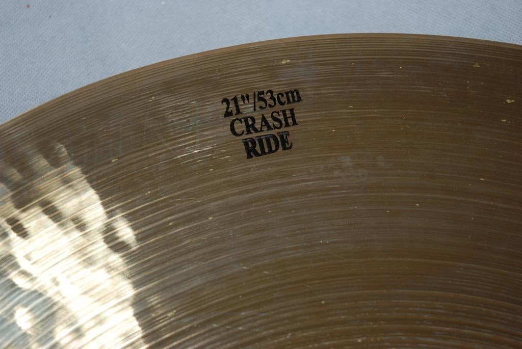 NIEUW!  Turkish Rock beat crash ride bekken 2240gr. 21 inch, ., Drums of Percussie, Nieuw, Ophalen of Verzenden