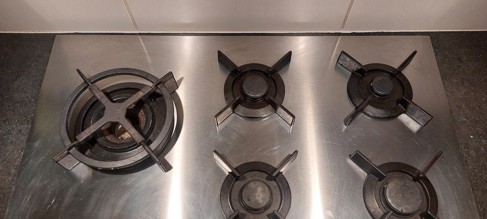 ATAG HG9511MBA Inbouw Gas Kookplaat - 5 Kookzones 90cm, Gebruikt, Ophalen of Verzenden, Inbouw, Gas