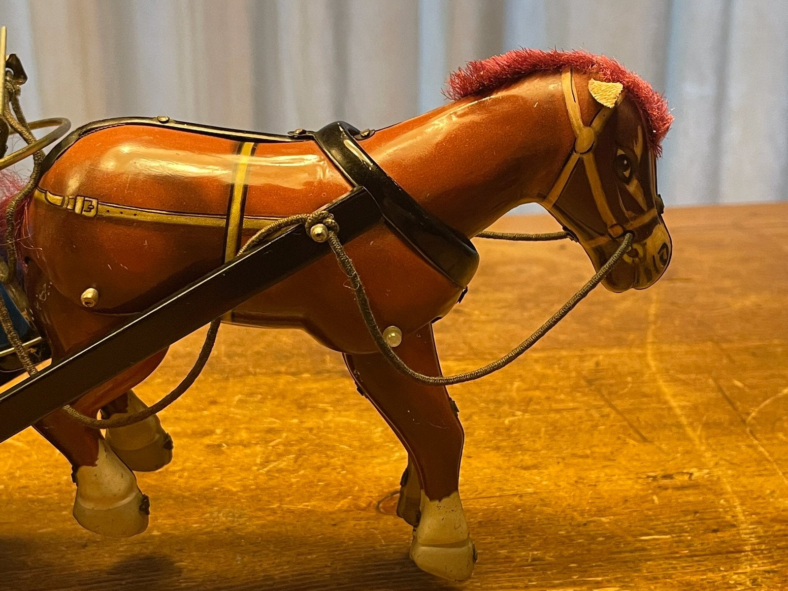 Blikken paard en wagen uit 1960, Ophalen of Verzenden