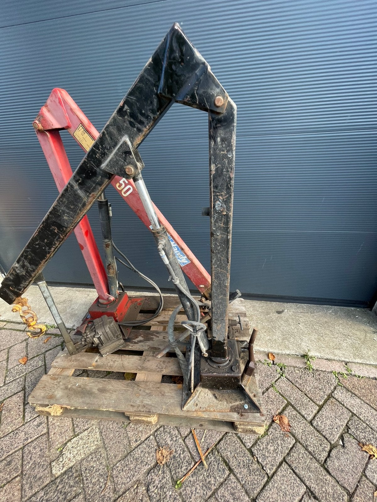 2x hmf handyman laadkraan, Ophalen, Gebruikt, Handmatig