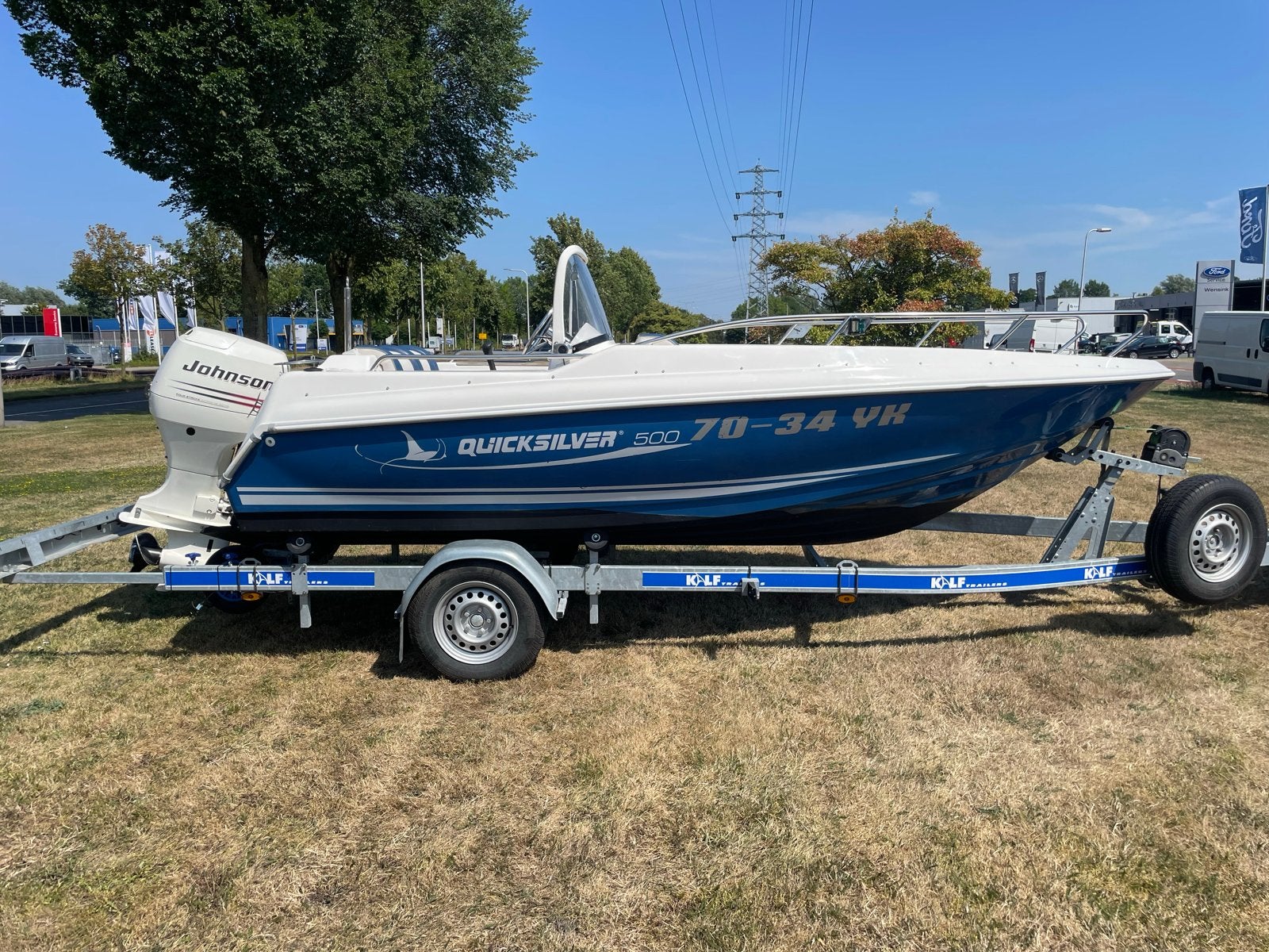 Quicksilver 500 Commander + 70 pk + veel opties!!!, Watersport en Boten, Vis- en Consoleboten, Ophalen, Gebruikt, Viertaktmotor
