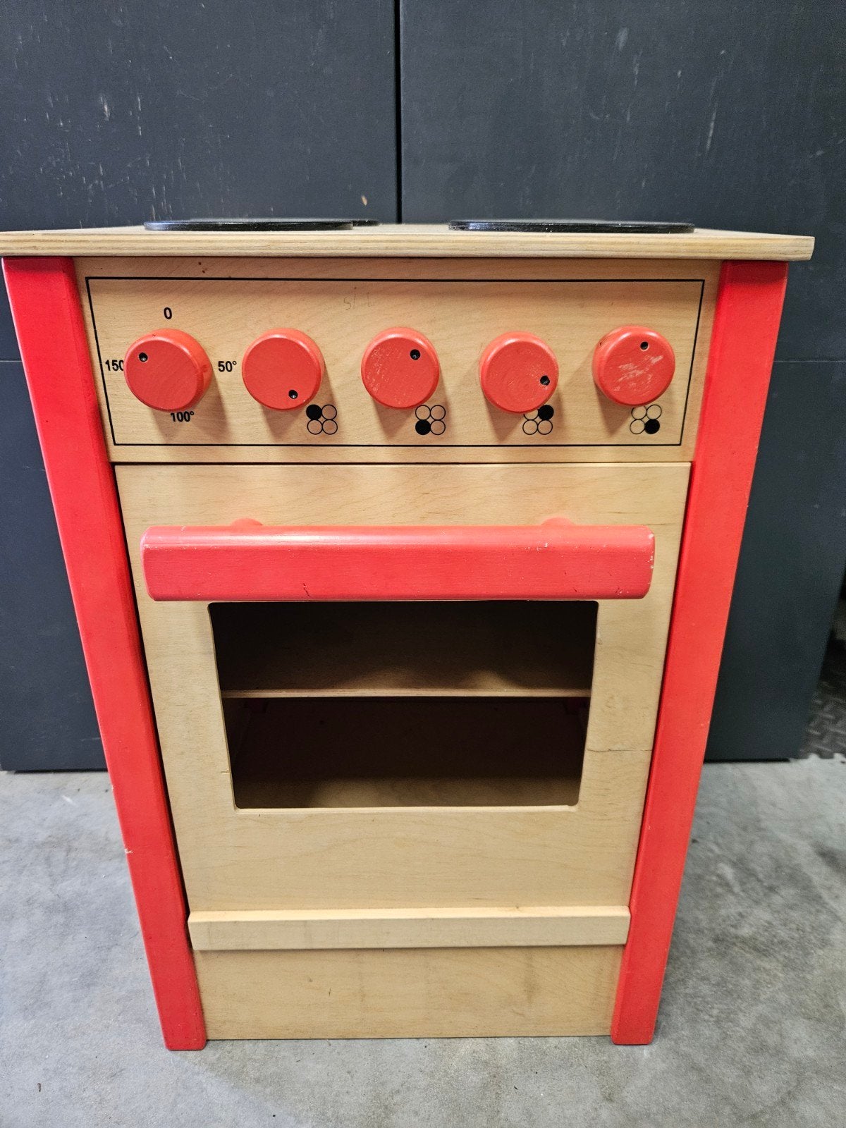 Gratis houten fornuis/ speelkeuken, Ophalen, Gebruikt