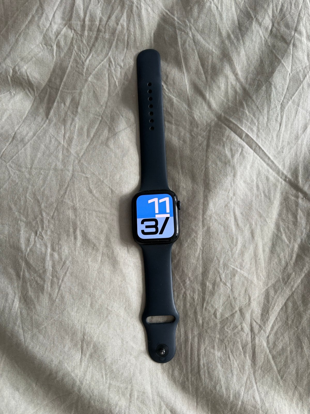 Apple Watch SE (2e gen) 44mm - Zo goed als nieuw, Hartslag, Zwart, IOS, Ophalen of Verzenden