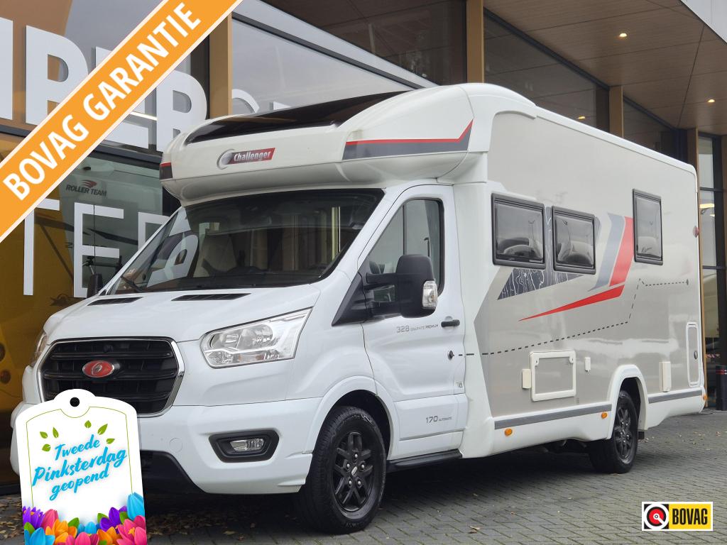 Challenger Graphite Premium 328 Queensbed Automaat, Automaat, Ringverwarming, Ford, Bedrijf