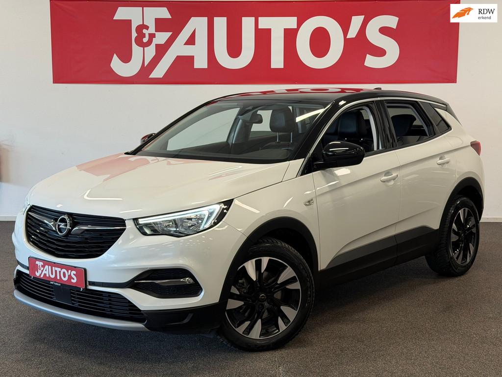 Opel Grandland X 1.2 Turbo ECC AIRCO| PANORAMA|CRUISE| PDC, Auto's, Opel, Gebruikt, 1199 cc, Leder en Stof, Wit