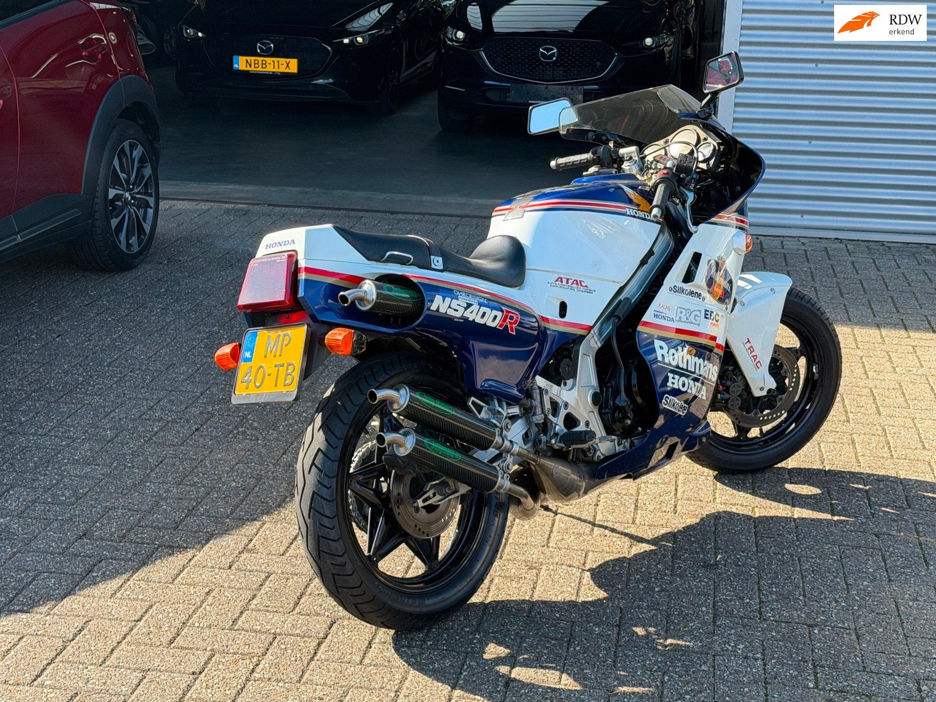 Honda Sport NS 400 R Rothmans Jolly moto uitlaat, Sportuitlaat, 387 cc, Sport, Meer dan 35 kW
