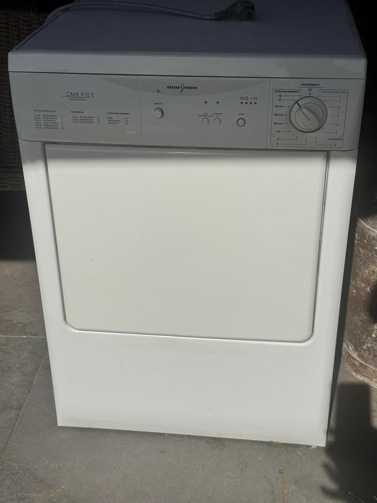 Marijnen CMA 910 E wasdroger, Witgoed en Apparatuur, Wasdrogers, Gebruikt, Luchtafvoer, Voorlader, 4 tot 6 kg, 85 tot 90 cm, Ophalen