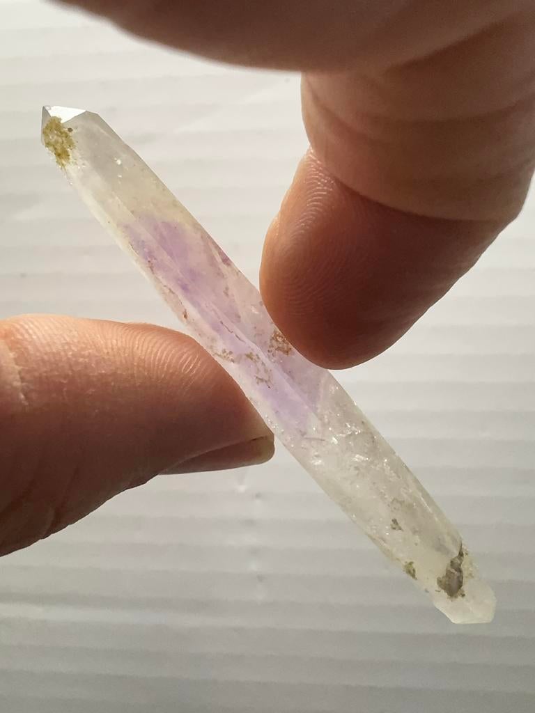 Amethist kristal mineraal dubbeleinder - Goboboseb, Namibië, Ophalen of Verzenden, Mineraal