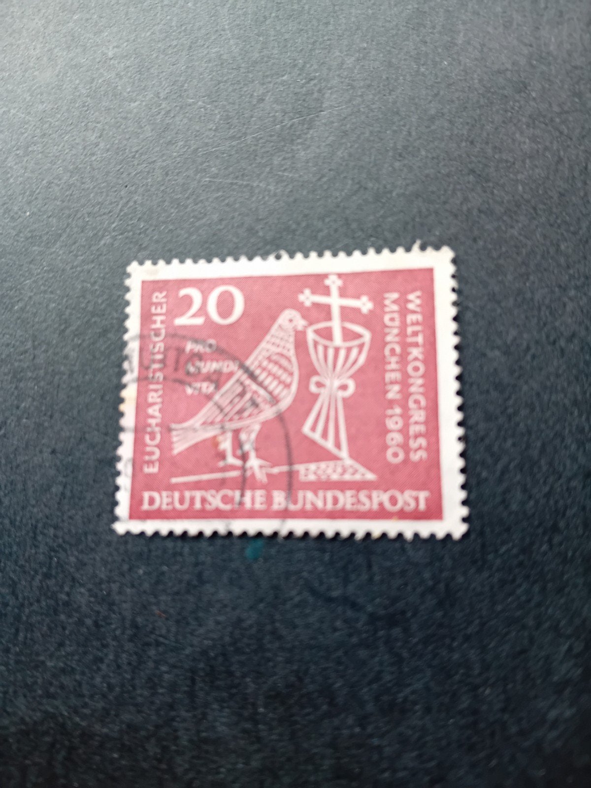 Duitse Bundespost postzegel 1960 Eucha. Wereldcongres, Ophalen of Verzenden, BRD