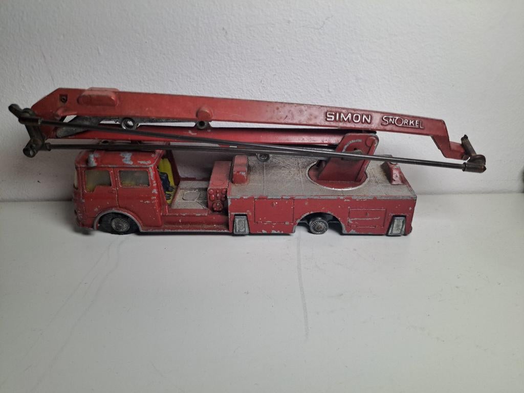 Corgi Major Toys Simon Snorkel Fire Engine met Crew, Ophalen of Verzenden
