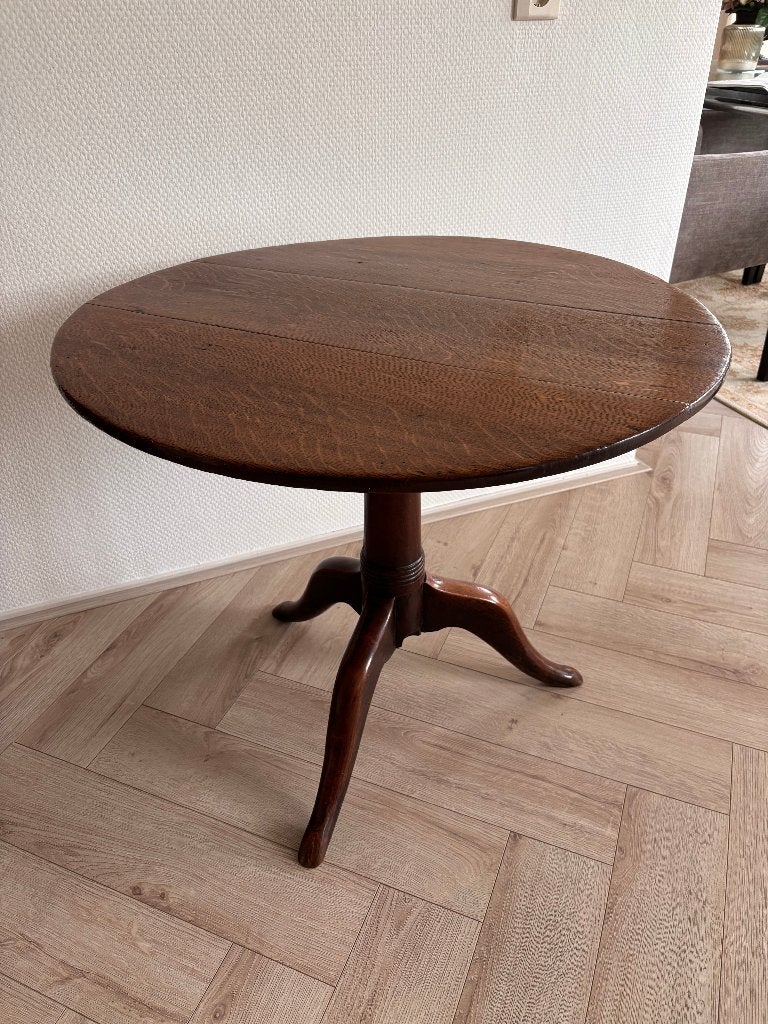 Antieke Engelse tilttop tafel / klaptafel / bijzettafel., Ophalen