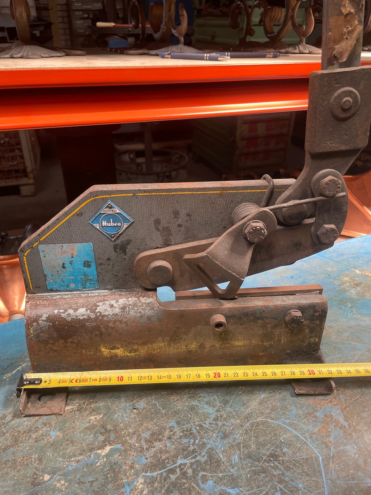 Mubea 3/4 R Plaatschaar - Handbediende Metaalschaar, Doe-het-zelf en Verbouw, Gereedschap | Handgereedschap, Ophalen, Gebruikt