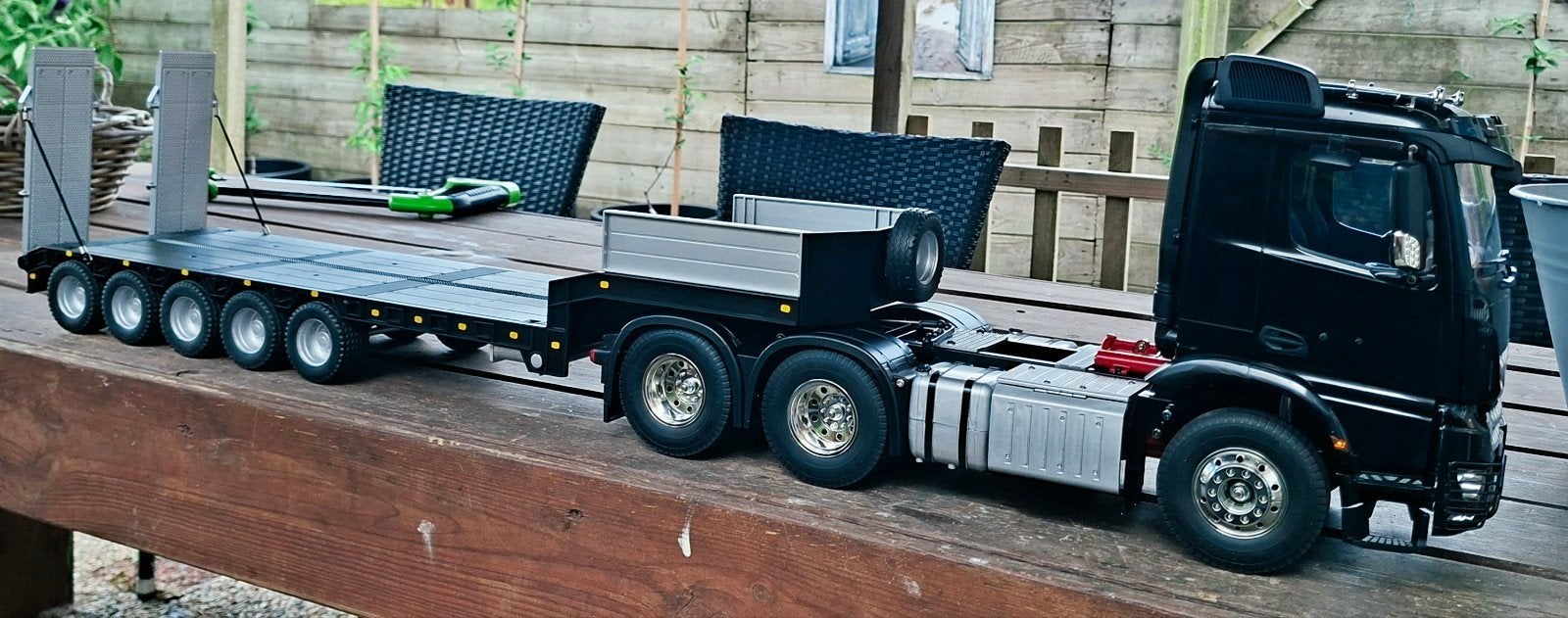 TOT MAANDAG AVOND 27/7 TAMIYA AROCS TE  RUIL OF KOOP, Elektro, Schaal 1:14, Ophalen of Verzenden, Zo goed als nieuw