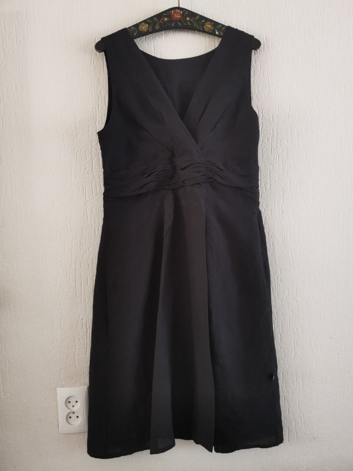 Vintage linnen jurk nieuw L, Verzenden, Zo goed als nieuw, Maat 42/44 (L), Onder de knie