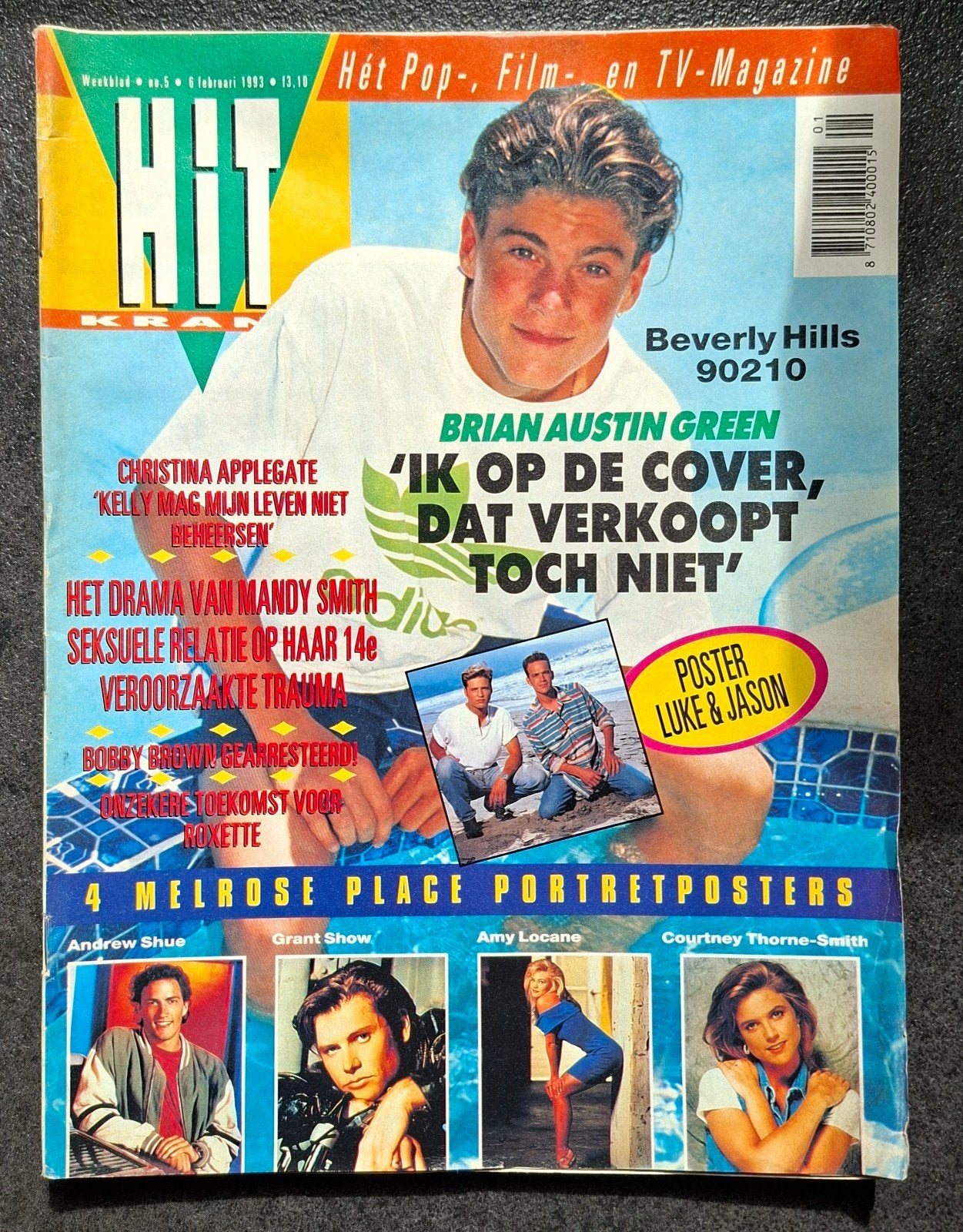 Hitkrant ( Weekblad) nr 5 (6 Februari 1993) Compleet Vintage, Ophalen of Verzenden, 1980 tot heden, Tijdschrift