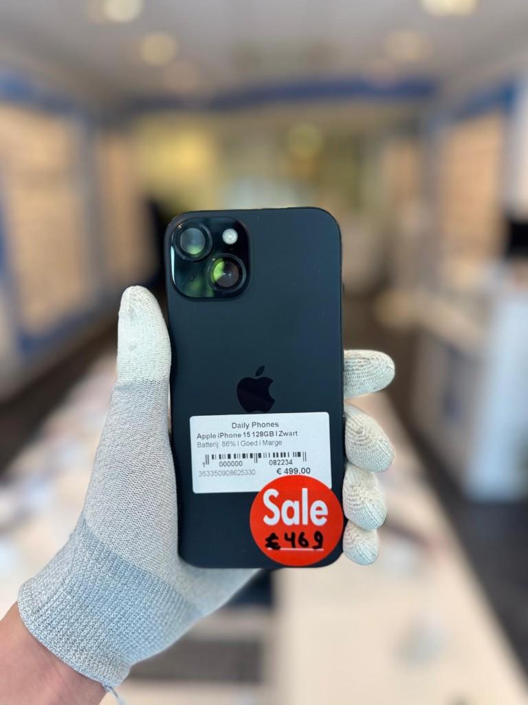 iPhone 15 128GB | Zwart, Telecommunicatie, Overige Telecommunicatie, Nieuw, Ophalen of Verzenden
