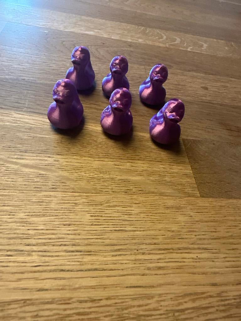 Grappige paarse eendjes voor decoratie, Verzamelen, Beelden en Beeldjes, Ophalen of Verzenden, Nieuw, Dier