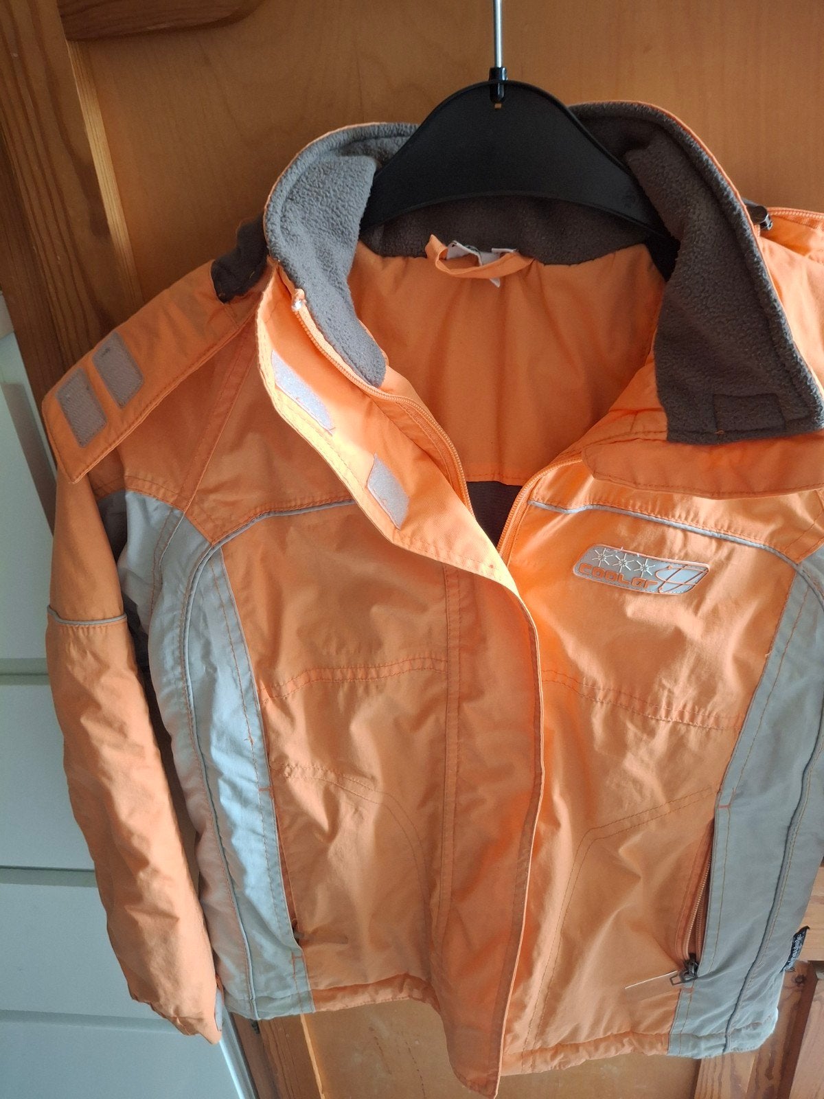 Oranje winterjas maat 140, Kinderen en Baby's, Gebruikt, Jongen of Meisje, Ophalen of Verzenden, Onbekend