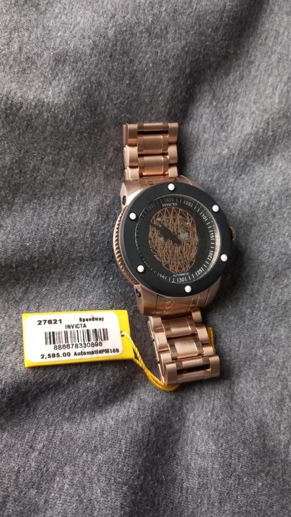 Invicta automatic, Ophalen, Nieuw, Zwart, Android