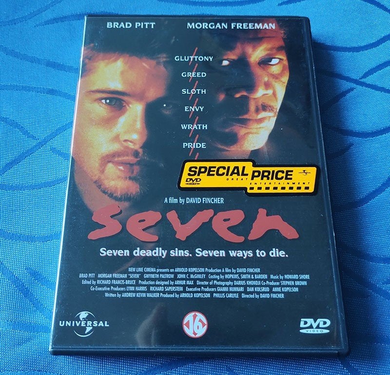 Seven DVD Brad Pitt (nieuw), Alle leeftijden, Ophalen of Verzenden, Zo goed als nieuw