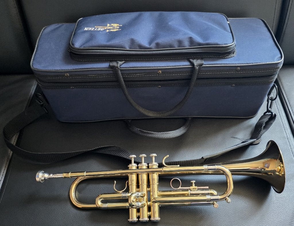 Getzen 490L trompet – uitstekende staat, Muziek en Instrumenten, Ophalen of Verzenden, Zo goed als nieuw, Bes-trompet, Met koffer