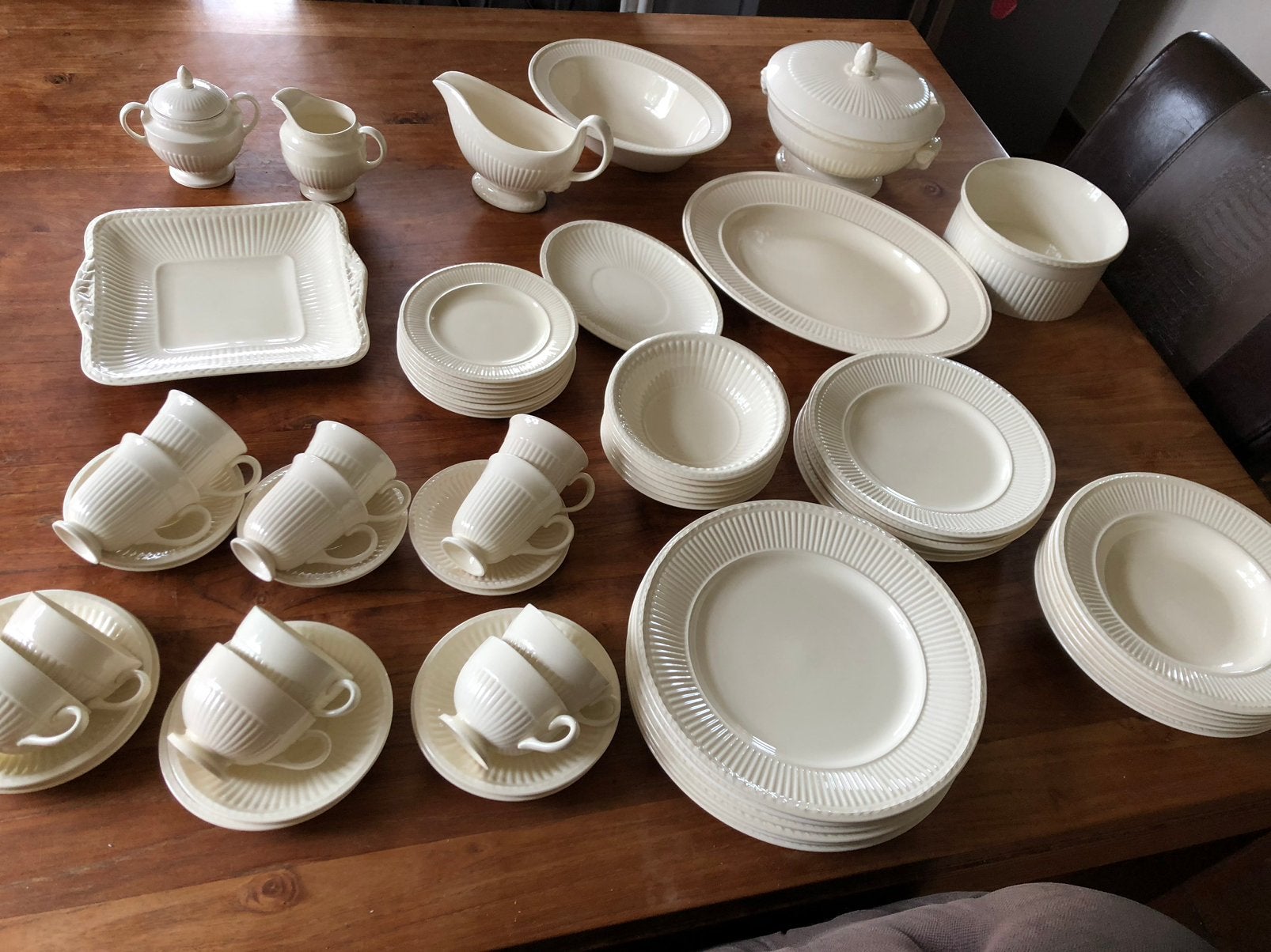 Wedgwood edme servies 6 persoons uitgebreid, Ophalen of Verzenden, Zo goed als nieuw, Compleet servies, Wedgwood