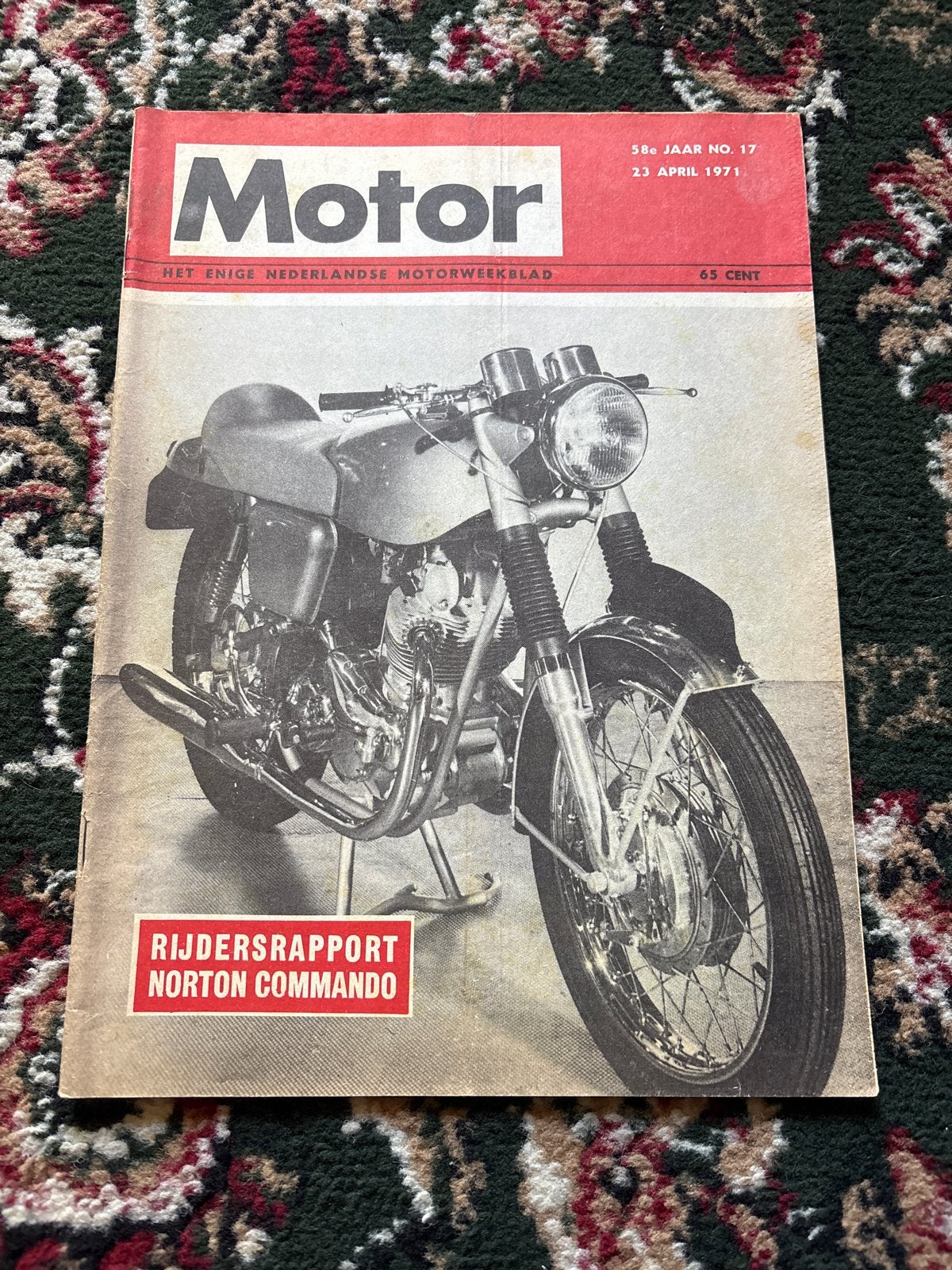 Motorweekblad - 23 april 1971 - Norton Commando, Motoren, Ophalen of Verzenden, Overige merken