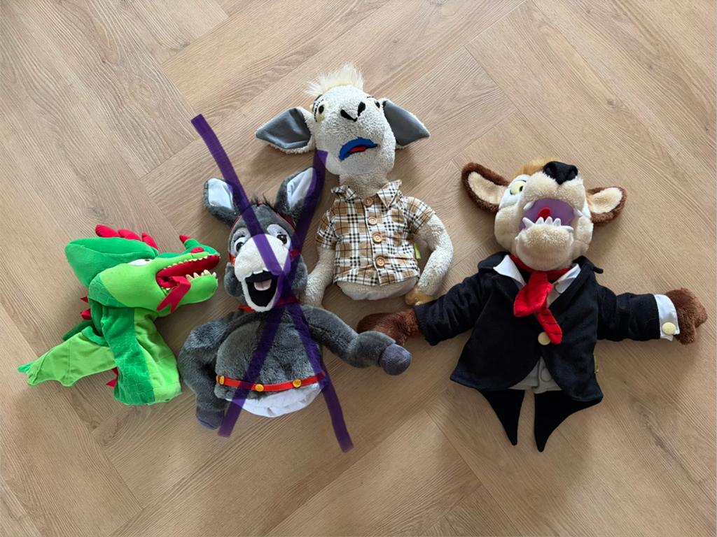 Grote handpoppen Efteling: orgineel!, Kinderen en Baby's, Ophalen of Verzenden, Gebruikt, Overige typen