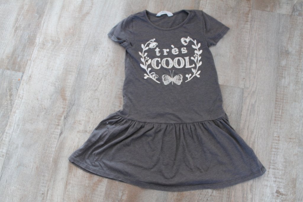 Olijfkleurig jurkje voor een meis, Meisje, H&M, Ophalen of Verzenden, Zo goed als nieuw