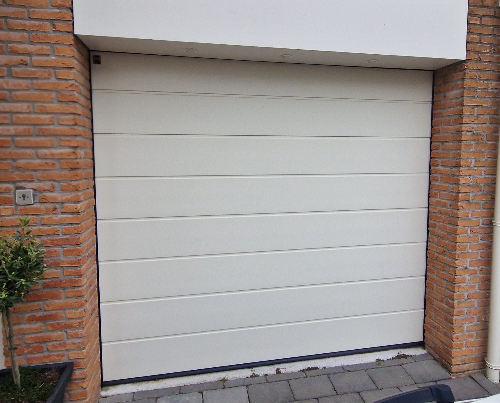 Hörmann Elektrische Garagedeur 250x225, Ophalen, Kunststof, Garagedeur, Zo goed als nieuw