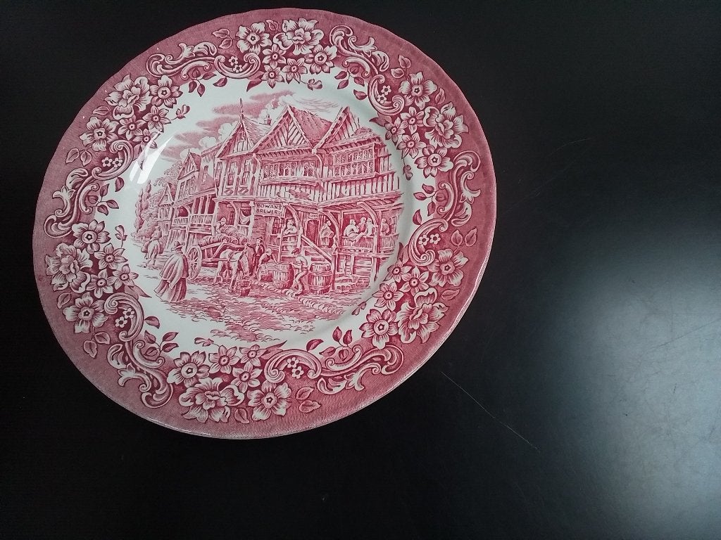 Royal tudor ware bord, Antiek en Kunst, Ophalen of Verzenden
